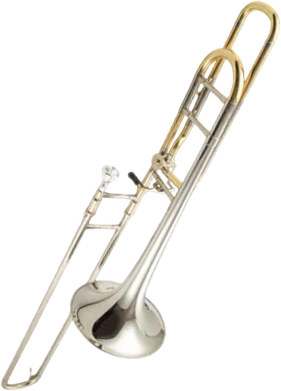 Adult Trombone Instrument B/F Tuning Professional Instrument Trombone With Gold Tongue Material(3)