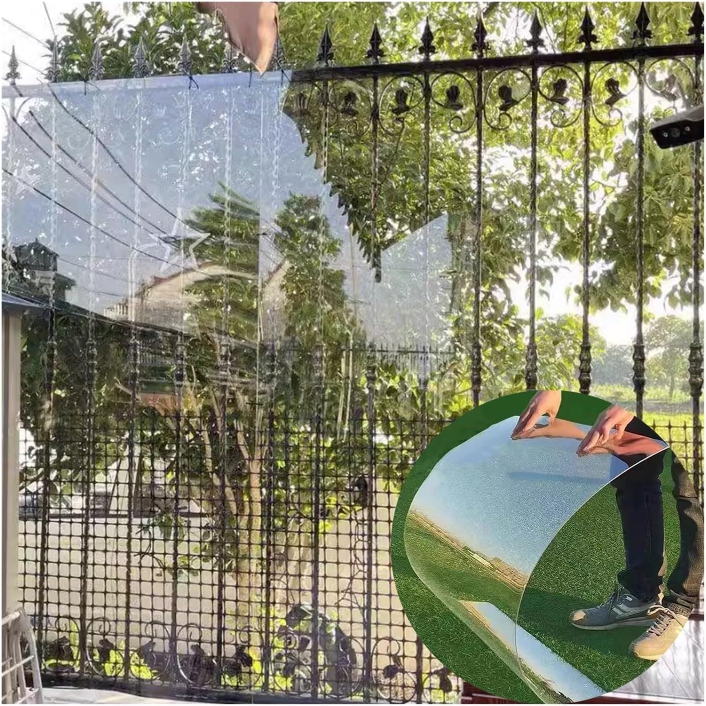PC Endurance Board, 2mm Thick Polycarbonate Plastic Sheet, UV Resistance High Toughness Easy To Bend Sunlight Plate, Outdoor Garden Greenhouse Carport Flexible Panels ( Color : Clear , Size : 1.22x9M/