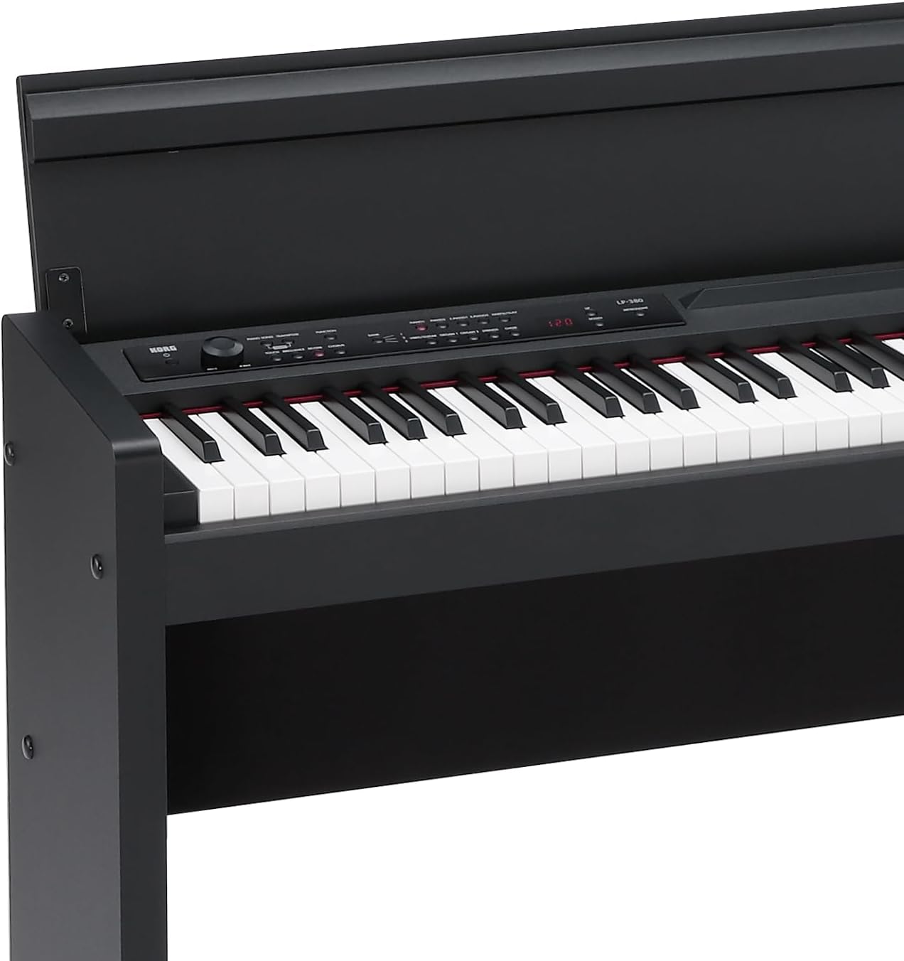 Korg, LP-380U Digital Home Piano with 88-Key Fully Weighted Keyboard, Built-in Speakers, Furniture Stand, and 3-Pedal Unit (LP-380-BK-U)