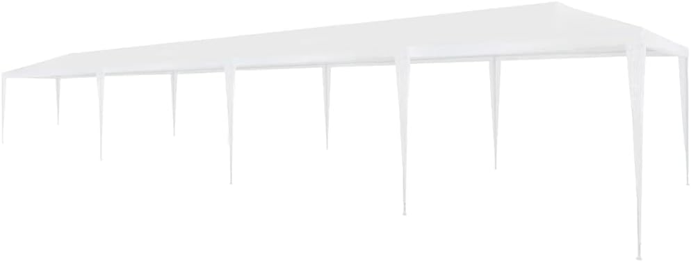 Party Tent 9.8'x39.4' PE White,Premium Outdoor Party Tent UVresistant and Waterrepellent for All Events Outdoor Living, Patio Furniture & Accessories