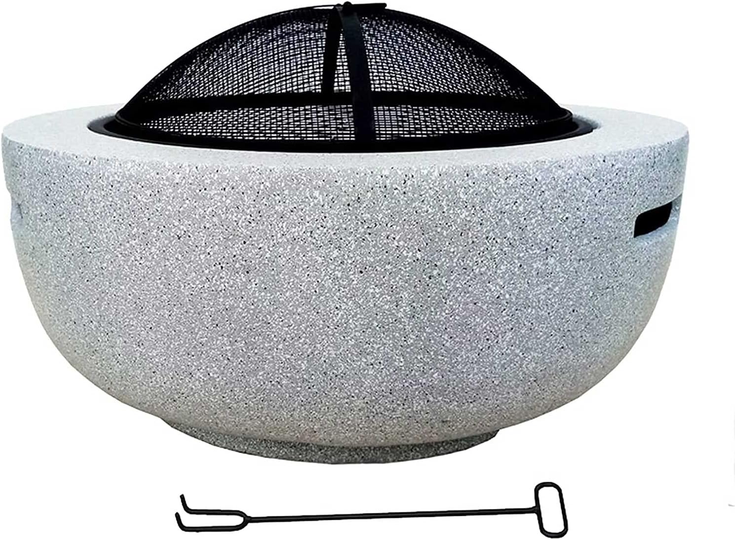 Fire Pit Outdoor Charcoal Round Fire Pit - Outdoor Garden Heaters Fireplace - Wood Burning - Barbecue Firepits for Outside Camping/Heating/Bonfire and Picnic
