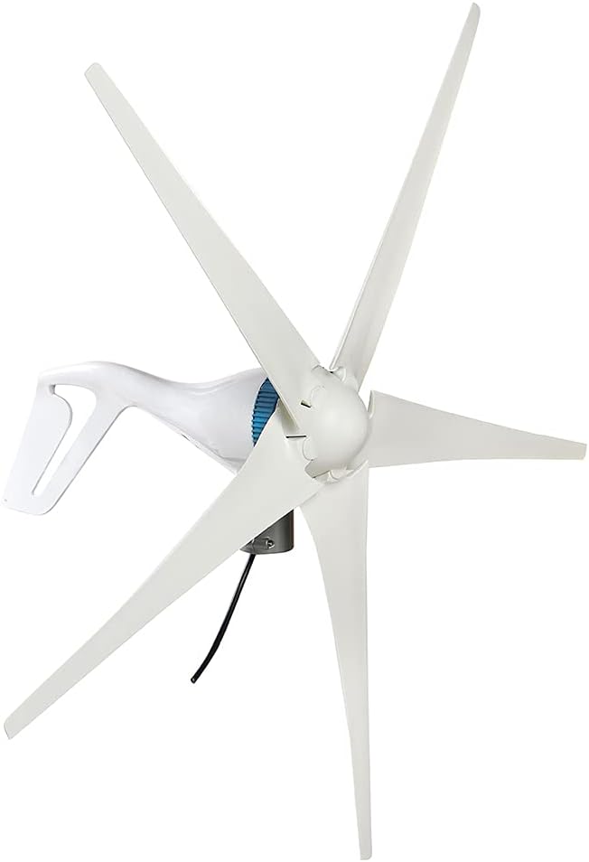 4000W 12V/24V Wind Turbine 5 Blade Horizontal Wind Generator Home Windmill with Charge Controller for Home Camp