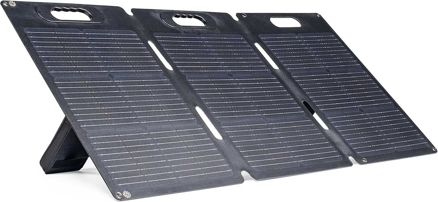 Generac 100-Watt Solar Panel - Efficient Solar Charging for GB Power Station - Lightweight and Portable - Waterproof and Dustproof - Parallel Capable for Increased Charging Power - Orange/Black