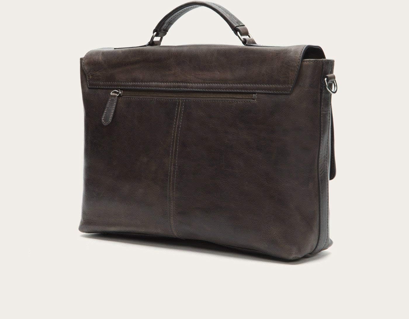 FRYE Men's Logan Top Handle Messenger Bag, Dark Brown, One Size