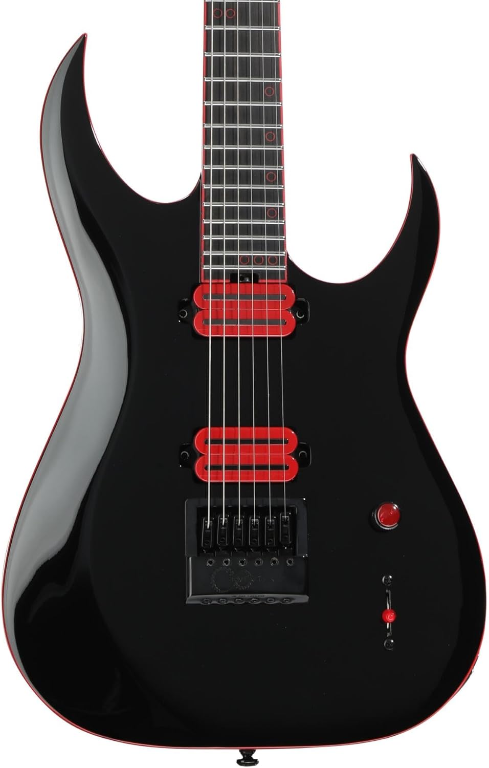 Schecter Sunset-6 ET Red Dawn Electric Guitar - Gloss Black