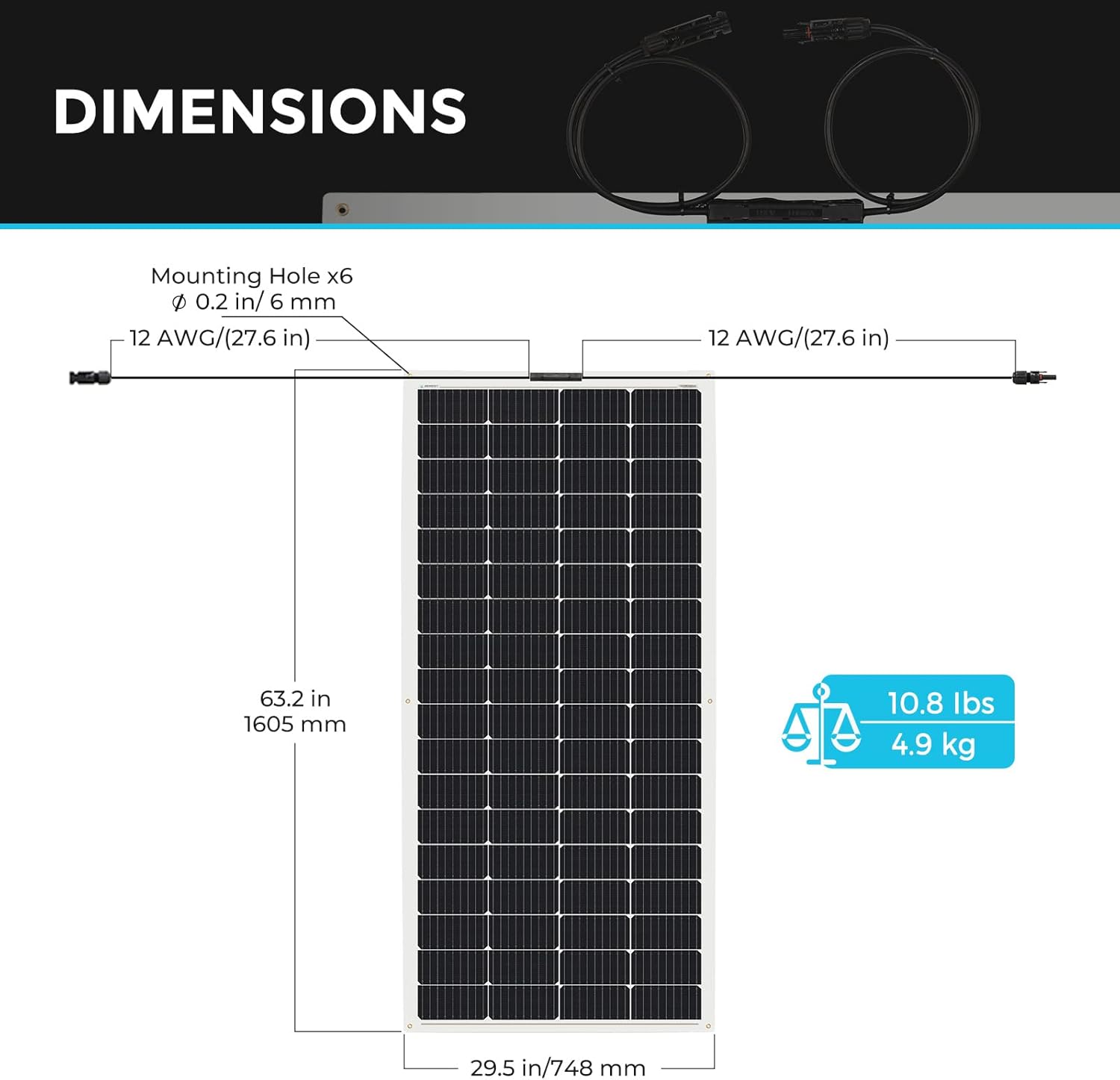 Renogy Flexible Solar Panel 200W, 240° Ultra Flexible 200 Watt Solar Panel 12 Volt for Marine RV Cabin Van Car Uneven Surfaces Off-Grid Essentials
