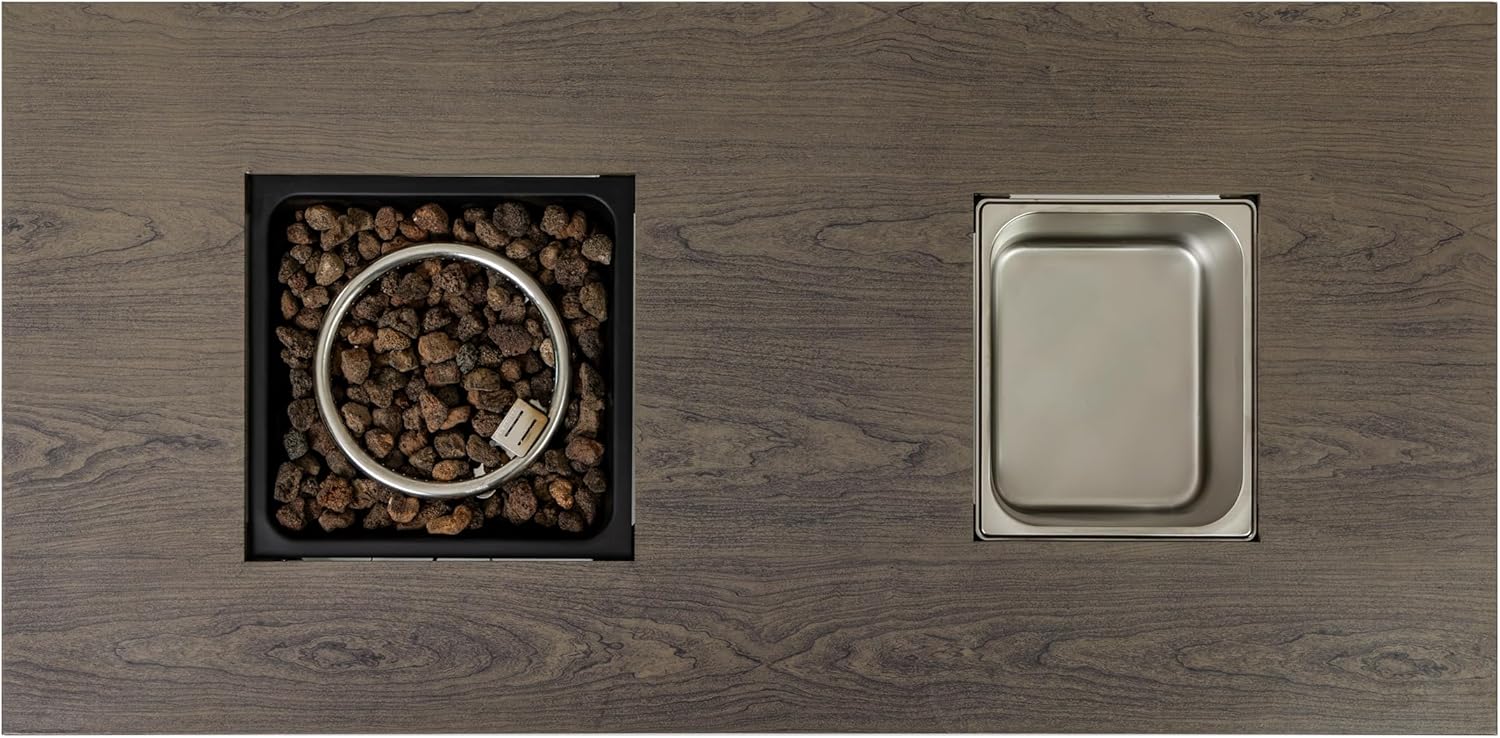 54 Inches Fire Pit with Bucket Design, Natural Wood – Outdoor Wood Burning Fire Pit for, Backyard, Camping – & Durable (1 Doors)