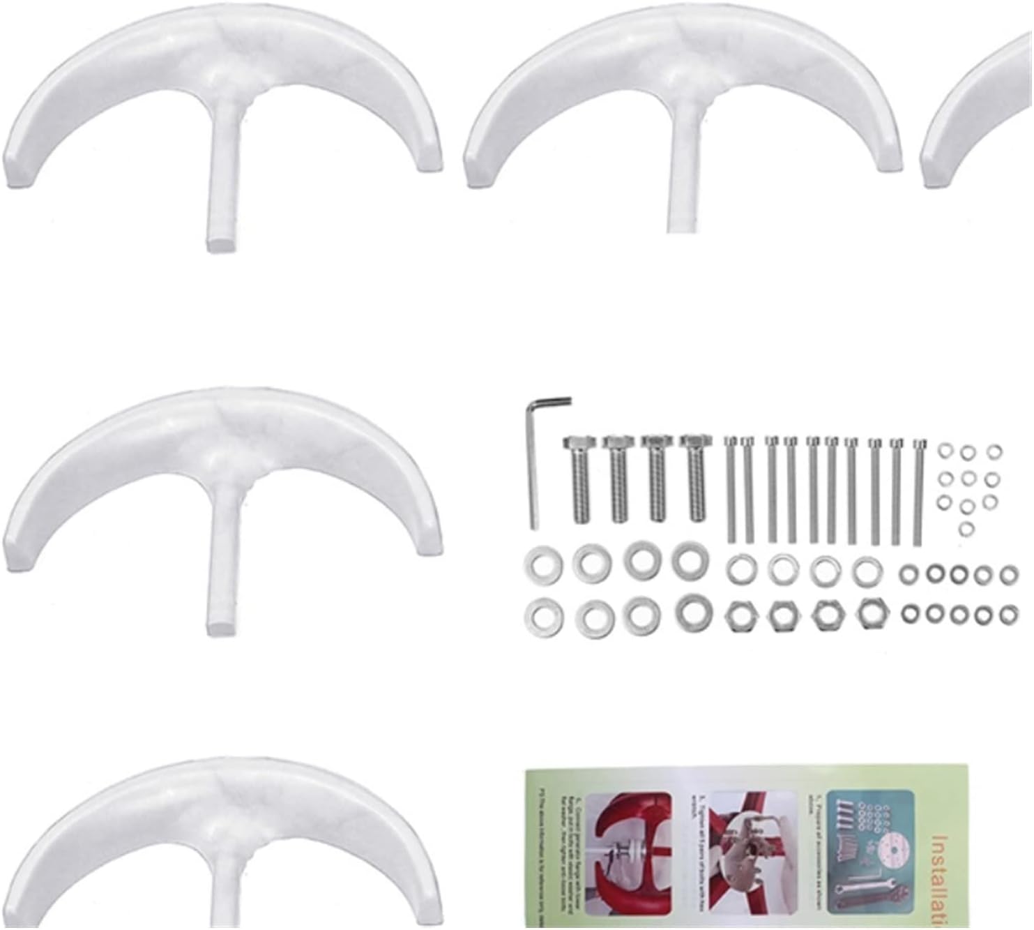 Wind Turbine Generator Kit, Vertical New Energy Wind Turbine 1000w 12v 24v Low Wind Speed Start Rotation Alternative Accessories Off Grid Inverter for Hybrid Solar Wind System(White,TURBINE ONLY_12V)