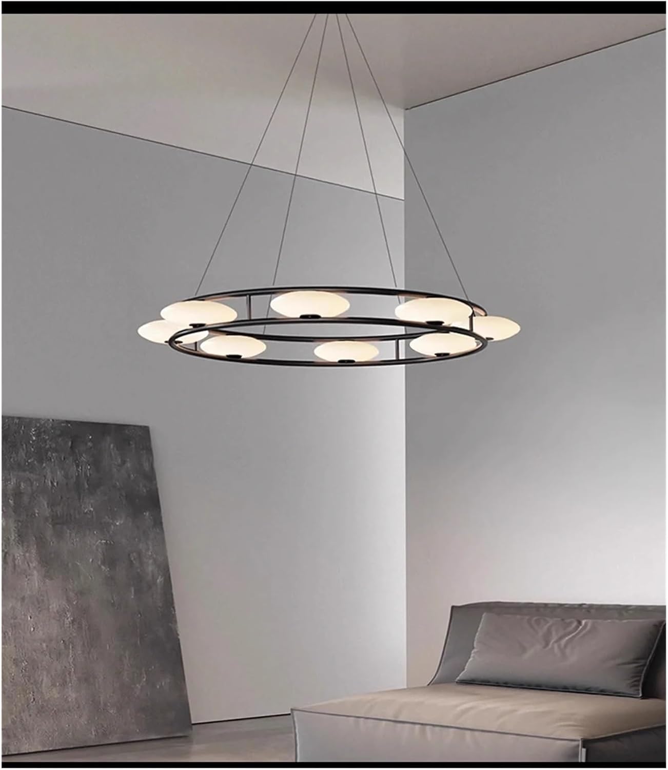 Glass Long Chandelier Easy Installation Luxury Home Deco Dining Room Hanglamp,Modern Ceiling Light