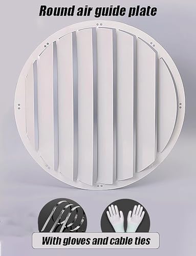 Outdoor Ac Unit Cover Air Conditioner Deflector, Air Deflector Grilles, Stainless Steel Baffle Guide Cover, Air Conditioner Fence Screen, Prevent Direct Blowing Baffle, Square/Round