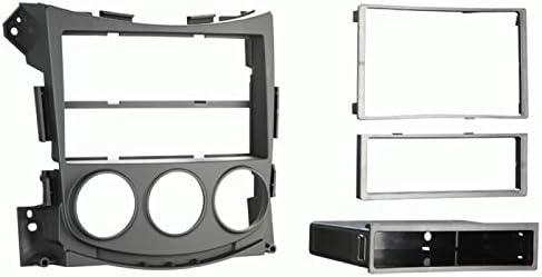 Single and Double DIN Car Stereo Radio Install Kit Package Compatible with 370Z 2009, 2010, 2011, 2012, 2013, 2014, 2015, 2016, 2017, 2018, 2019, & 2020 with Factory Amplifier