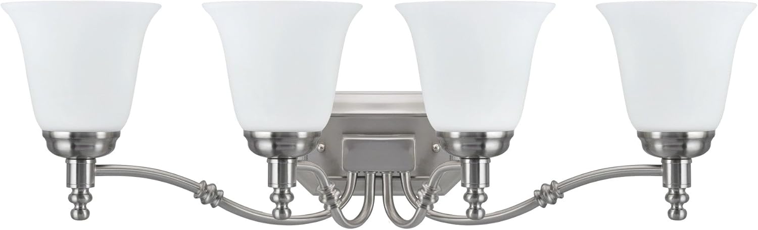 Aspen Creative 62023-2, Four-Light Metal Bathroom Vanity Wall Light Fixture, 30