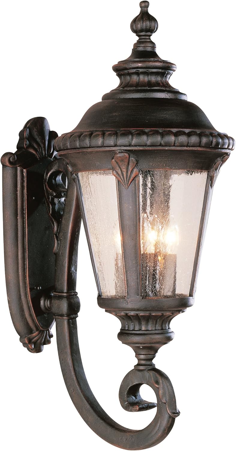 Bel Air Lighting TG5042 RT Traditional Four Wall Lantern Outdoor-Post-Lights, Bronze/Dark