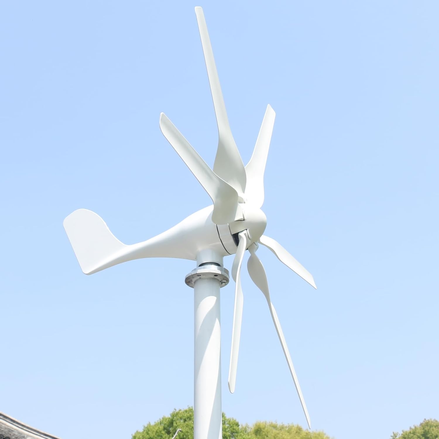Wind Turbine Generator 400W 24V 6-Blade Wind Power Generator with Mppt Charge Controller,RV Wind Power Generator, Off Grid Windmill Generator Suit for Hybrid Solar Wind System