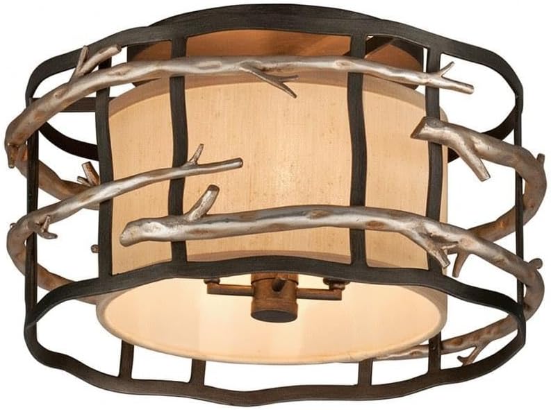 Troy Lighting C2881 Adirondack-4 Light Semi-Flush Mount-18 Inches Wide by 9.75 Inches High,