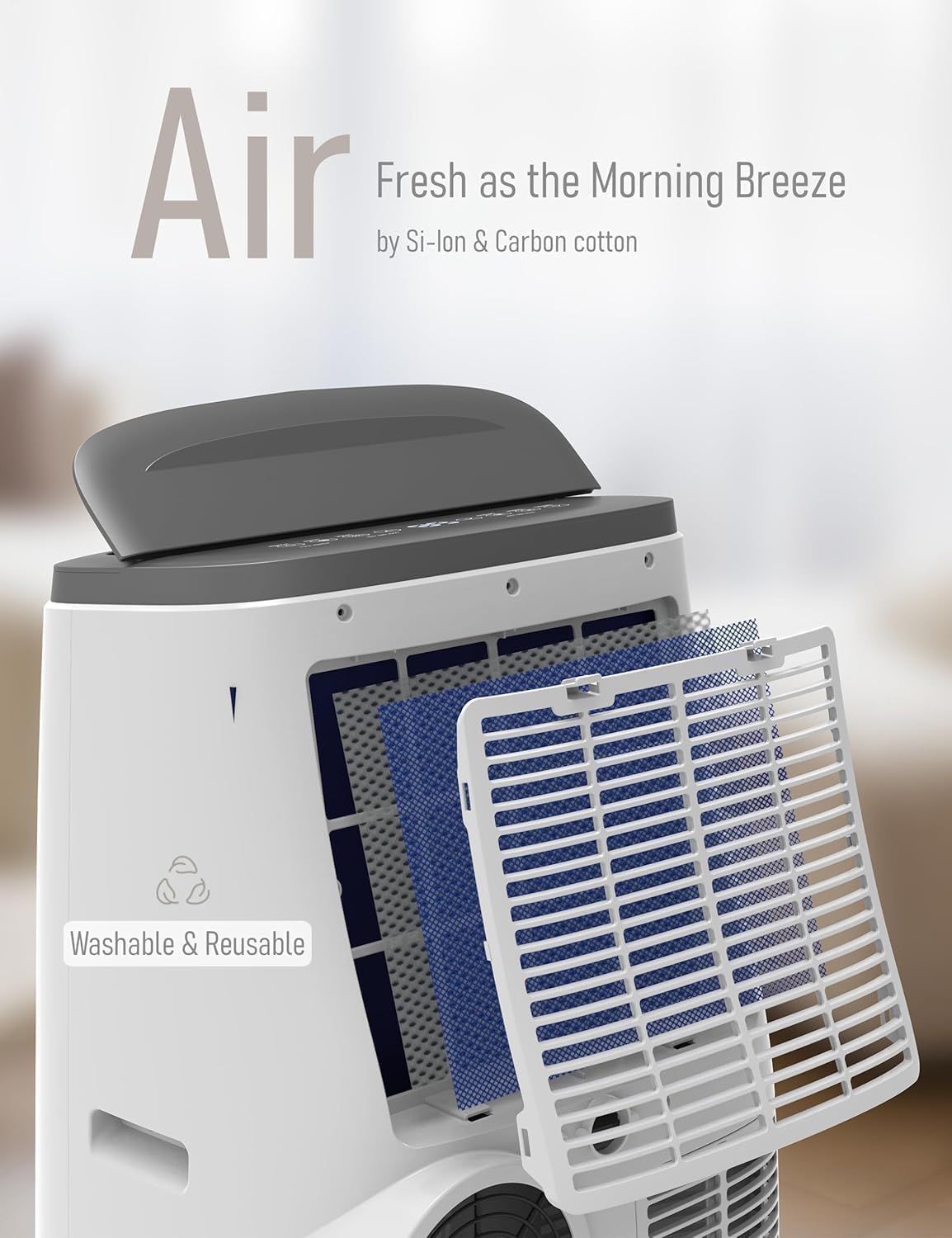 14,000 BTU Portable Air Conditioner，3-In-1 Free Portable AC Unit With Fan & Dehumidifier Cools Up to 700 Sq.Ft,Smart/Sleep Mode,3 Speed,24H Timer for Bedroom, Room, Office,Black