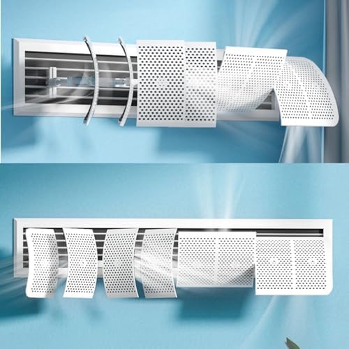 Freestanding Air Vent Deflector,Air Conditioner Deflector with 360° Adjustable Angle,Air Conditioner Deflector,Air Conditioner Baffle Shield with Anti-condensation,for Central Air Conditioning