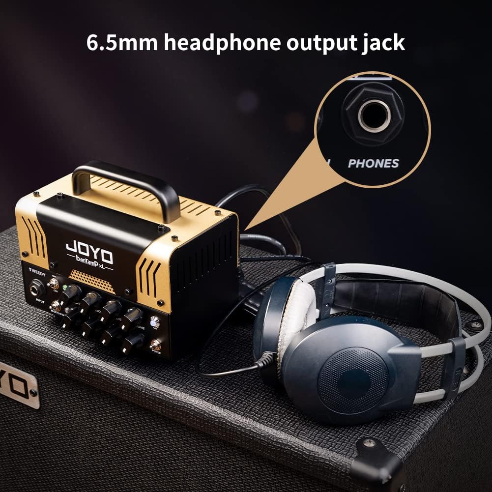 JOYO Tweedy Mini Amplifier Tube Head 20 Watt Preamp Hybrid and JW-03 Wireless Guitar Transmitter & Receiver