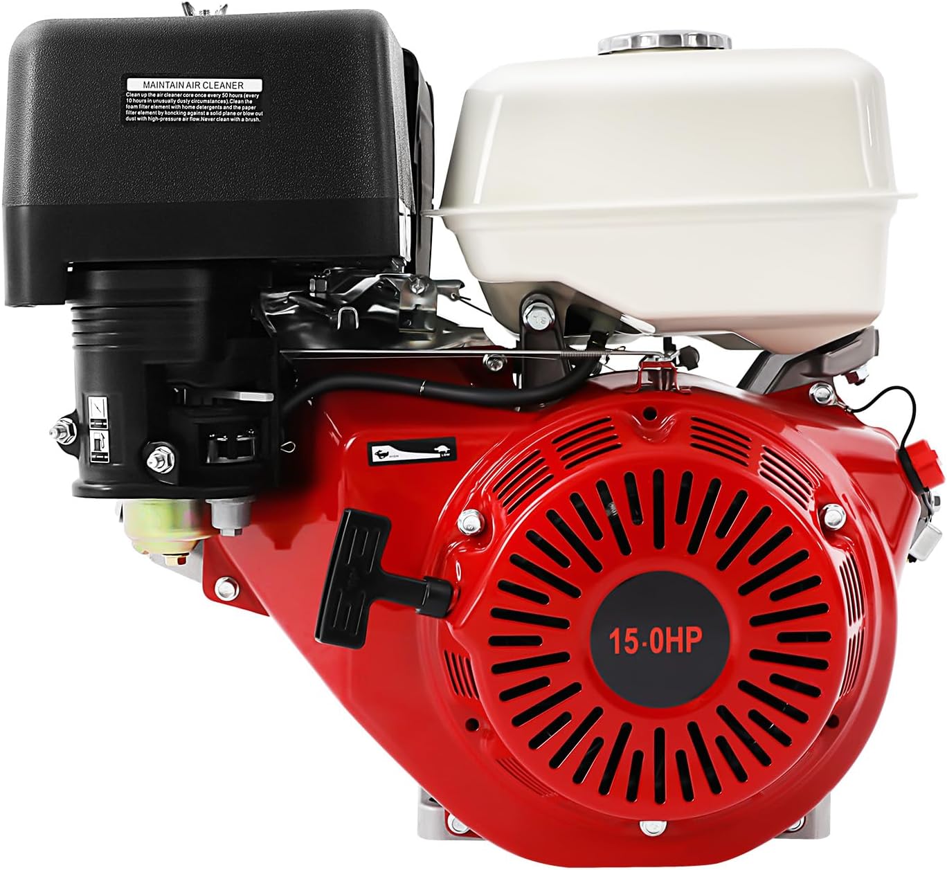 15HP 420CC 4-Stroke OHV Gasoline Engine, Air Cooled Single Cylinder Motor, Replacement for Lawn Mower, Tiller, Water Pump, Generator, Pressure Washer & Outdoor Power Equipment.