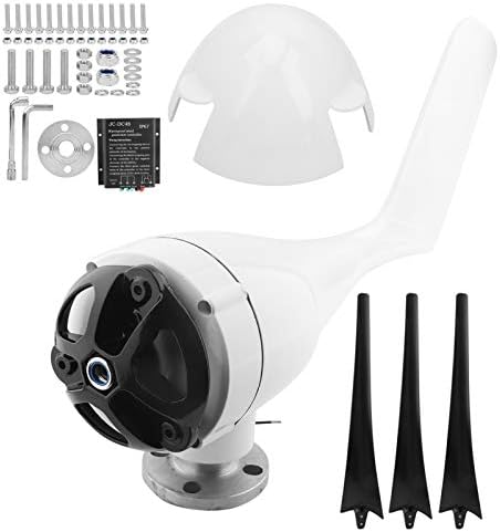 1200W Small Wind Generator Turbines Kit 3 Blades Generator Power Parts Turbines Kit for Marine Home Charging(Black 48V)