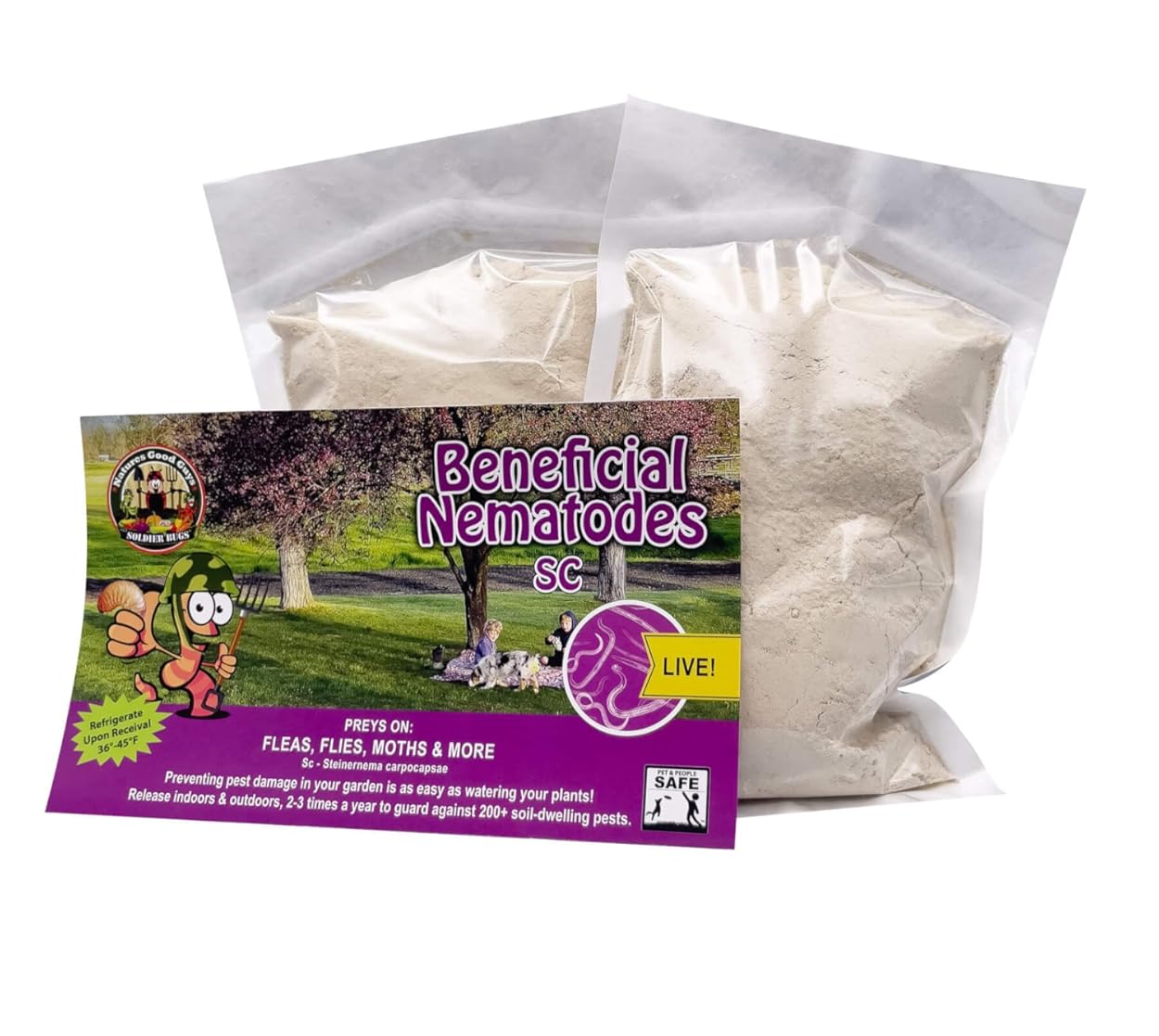 Beneficial Nematodes Steinernema carpocapsae SC - Biological Flea Control (500 Million)