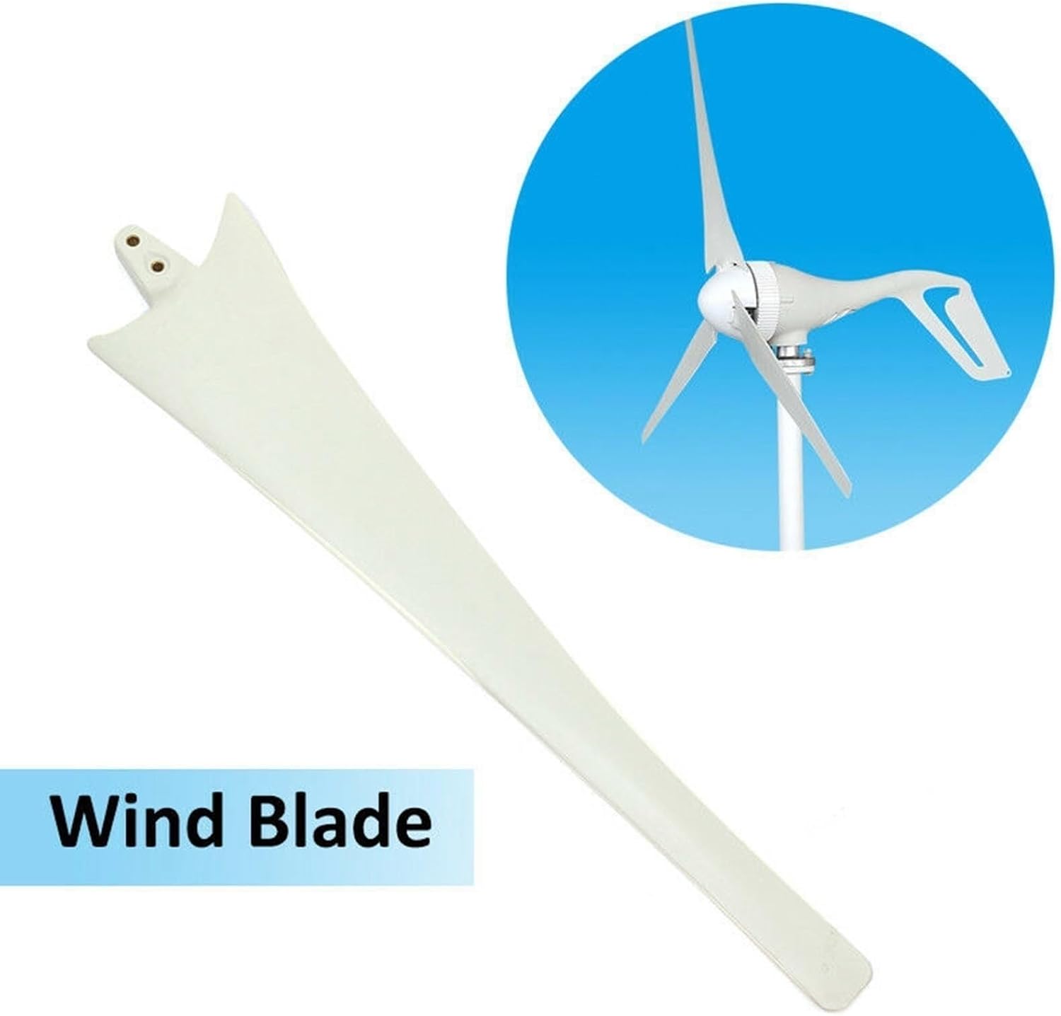 3 Pack DIY Blade with Hub and Cover 600/650/750/800mm Wind Turbine Generator Kit Wind Turbine Accessories Wind Turbine Generator Blades for Horizontal Wind Turbine Windmills(800mm)