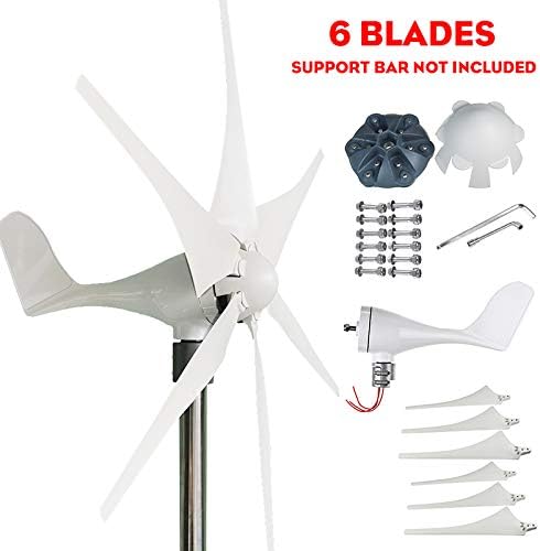 10000W 12V-220V 3/5/6 Blade Wind Turbine Generator Permanent Magnet Wind Turbine Power Windmill Energy Turbine Charge for Home Use