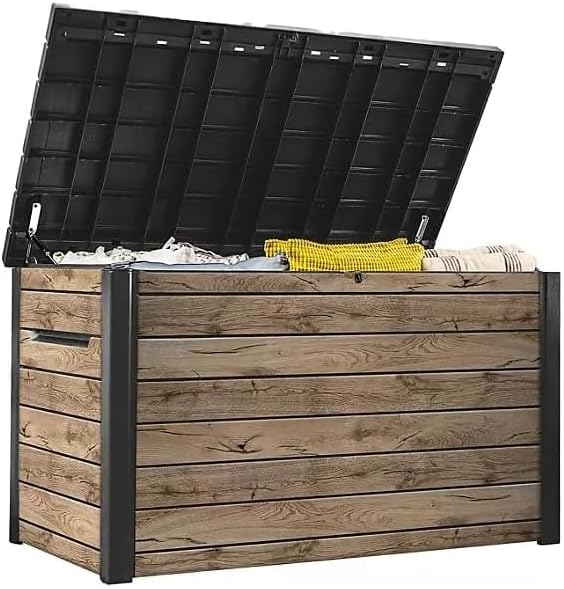 Storage Box 230 Gal. Resin Deck Box Signature Collection Indoor/Outdoor Storage 32.7