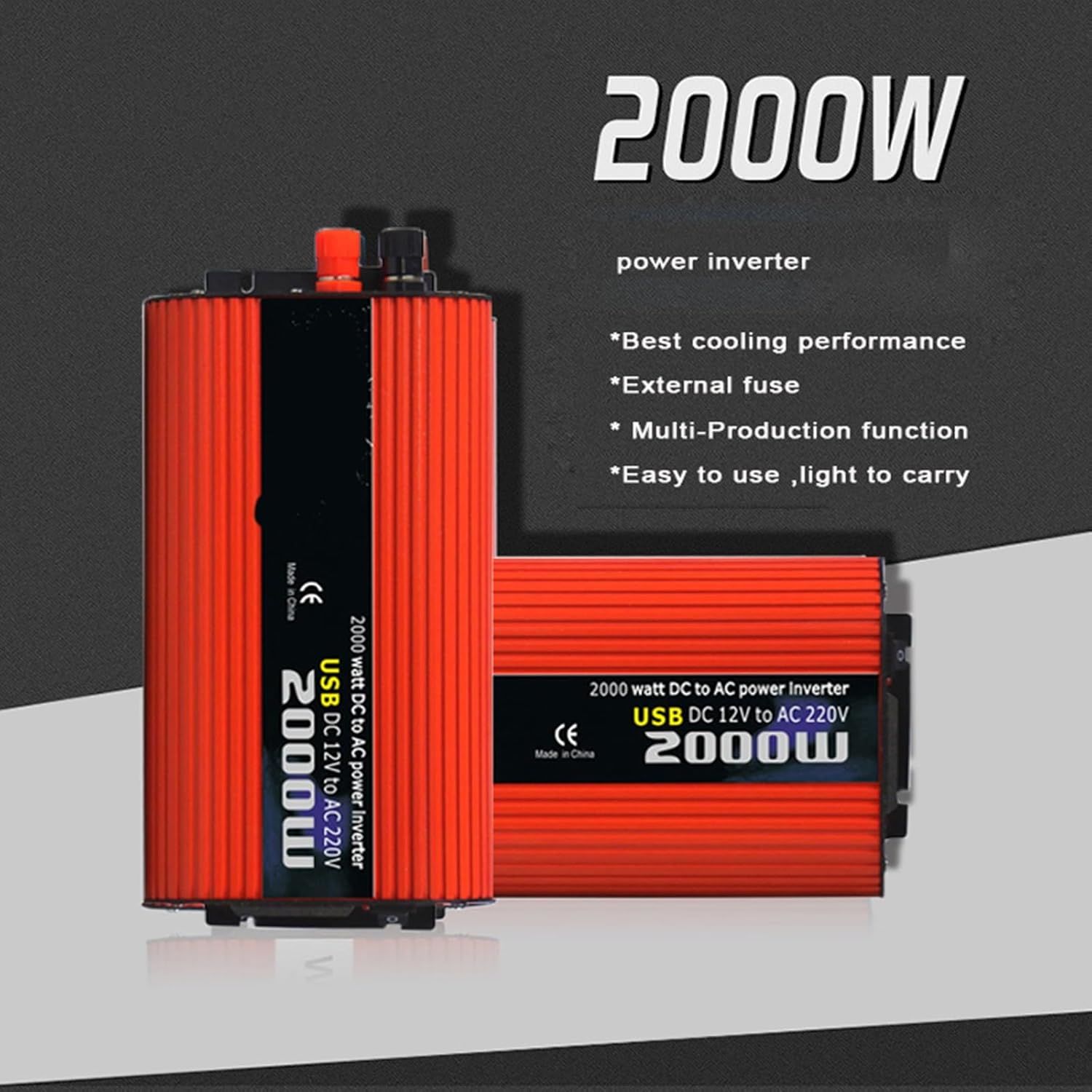 1000W Wind-solar Complementary Power Generation System With 2 * 100W Solar Panel+800W 12V/24V Wind Turbine Generator+intelligent Controller+2000W Inverter Vertical Axis Wind Turbine Kit(24V)