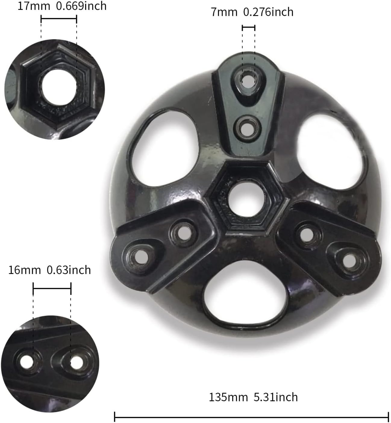 DIY 100w to 1000w Small DIY Wind Turbine Windmill Accessories Hub and Cover Kit for 3 Blade Horizontal Wind Turbine