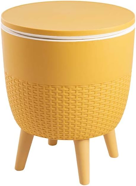 Lagoon Cancún Outdoor Cooler Bar/Cocktail/Coffee 3-in-1 Patio Table (Gold)