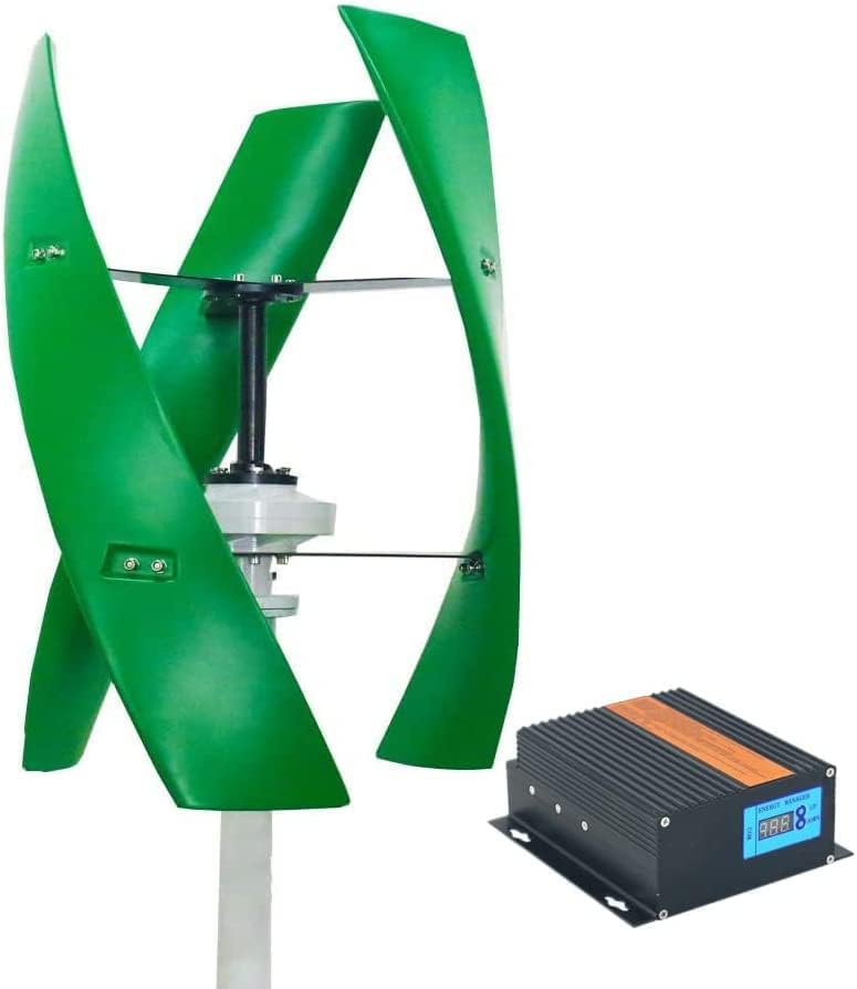 12000W Maglev Generator Wind Turbine Generator 3 Blades 12000W VAWT Vertical Axis Wind Turbine Kits for Off Grid Home Wind Power Hybrid System