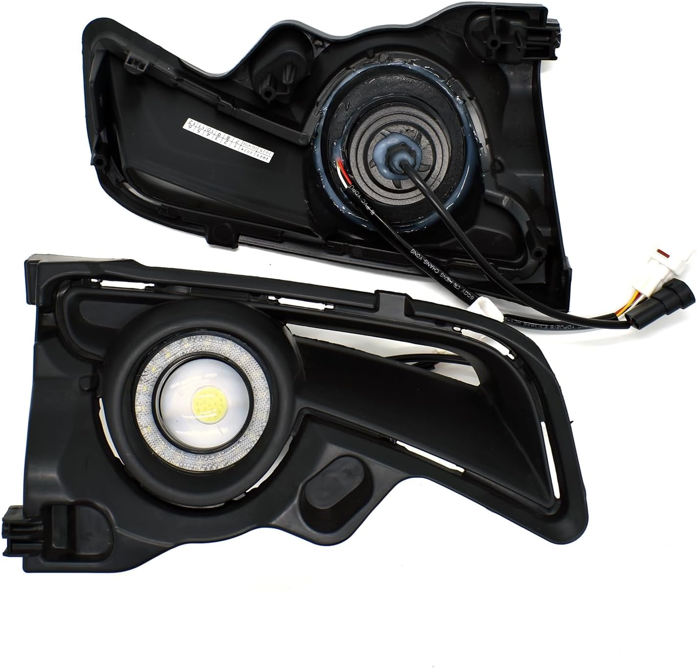 LED Fog Lights Fit for 2017 2018 2019 Toyota Highlander DRL with Amber Sequential Turn Signal Driving Lights Front Bumper HeadLights Accessories