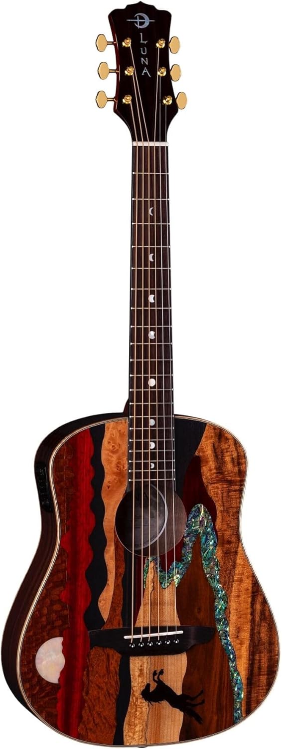 Luna Safari Vista Stallion Acoustic-electric Guitar - Gloss Natural