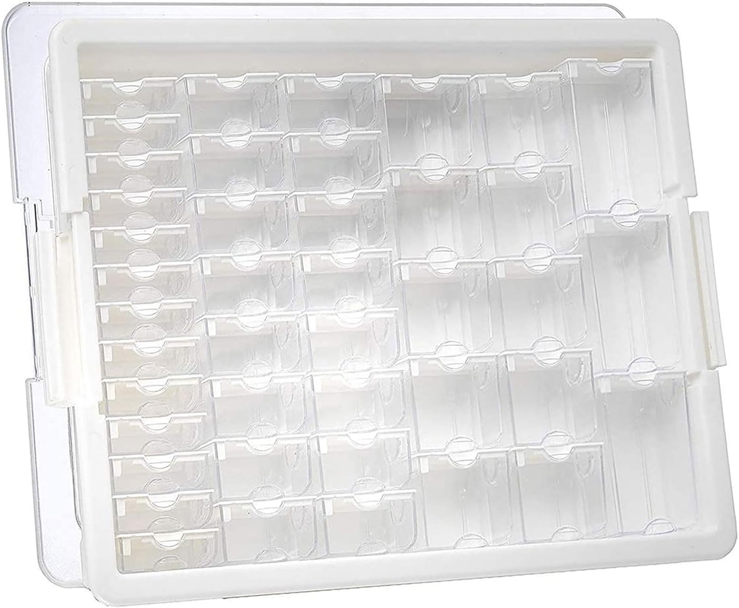 Bead Storage Solutions 45 Piece Assorted Craft Supplies Organizer and Elizabeth Ward 82 Piece Tiny Craft Supplies Organizer, Clear