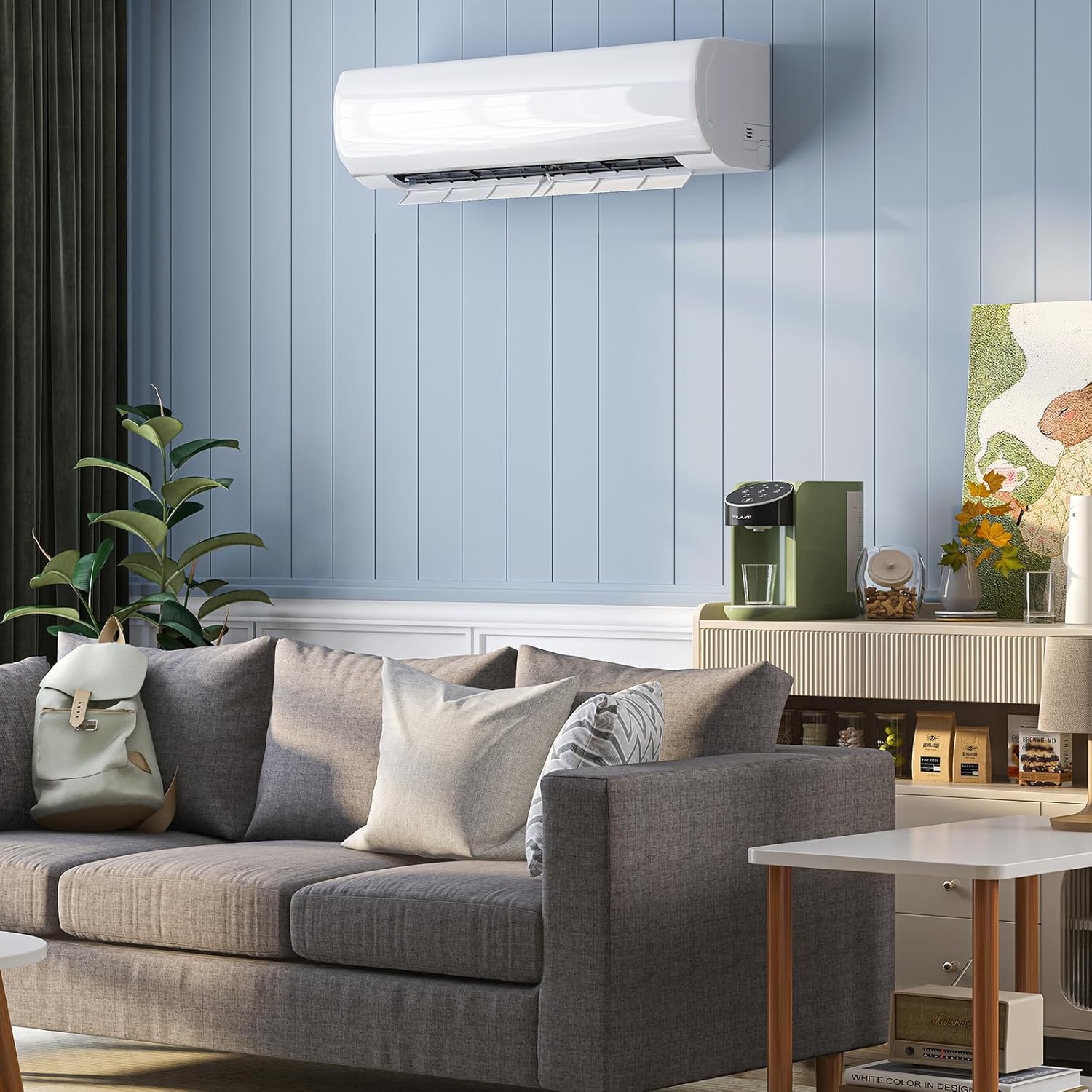 TABU 24000BTU Mini Split Air Conditioner with 2 Ton Pre-Charged Heat Pump,220-230V 21 SEER2 Ductless AC with Inverter, Wifi Enabled, Installation Kit included, Cools Up to 1500 Sq.FT