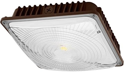 CYLED 120W LED Canopy Light Industrial Waterproof Explosion-Proof Outdoor High Bay Balcony Car Park Lane Gas Station Ceiling Light Equivalent 550W HID/HPS 16000 Lm 6000K DLC Qualified