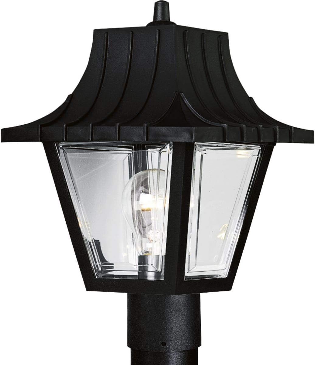 Progress Lighting P5414-31 Mansard Outdoor, 8-Inch Diameter x 12-Inch Height, Black