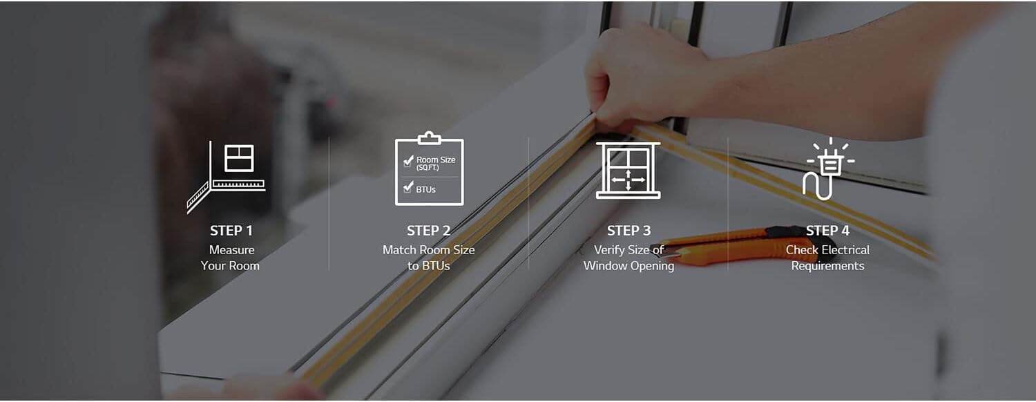 LG 10,000 BTU Through the Wall Air Conditioner, 115V, Cools up to 440 Sq. Ft. for Bedroom, Living Room, Apartment, with Remote, 3 Cool & Fan Speeds, Wall AC Unit, White