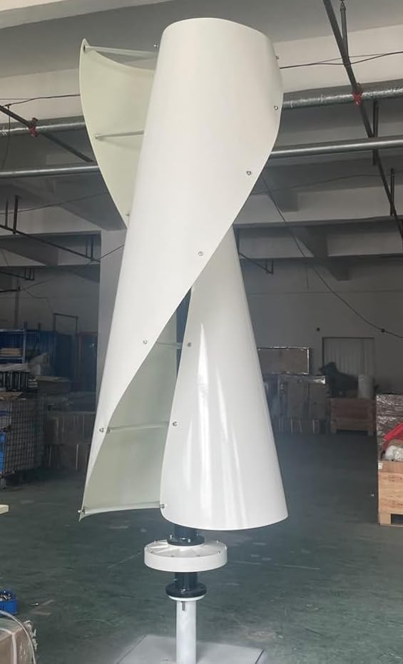 3000W 48V Vertical Wind Turbine Maglev Axis 3KW Wind Power Generator Windmill 2M Blades with PWM Charge Controller for 48V Battery of Grid System
