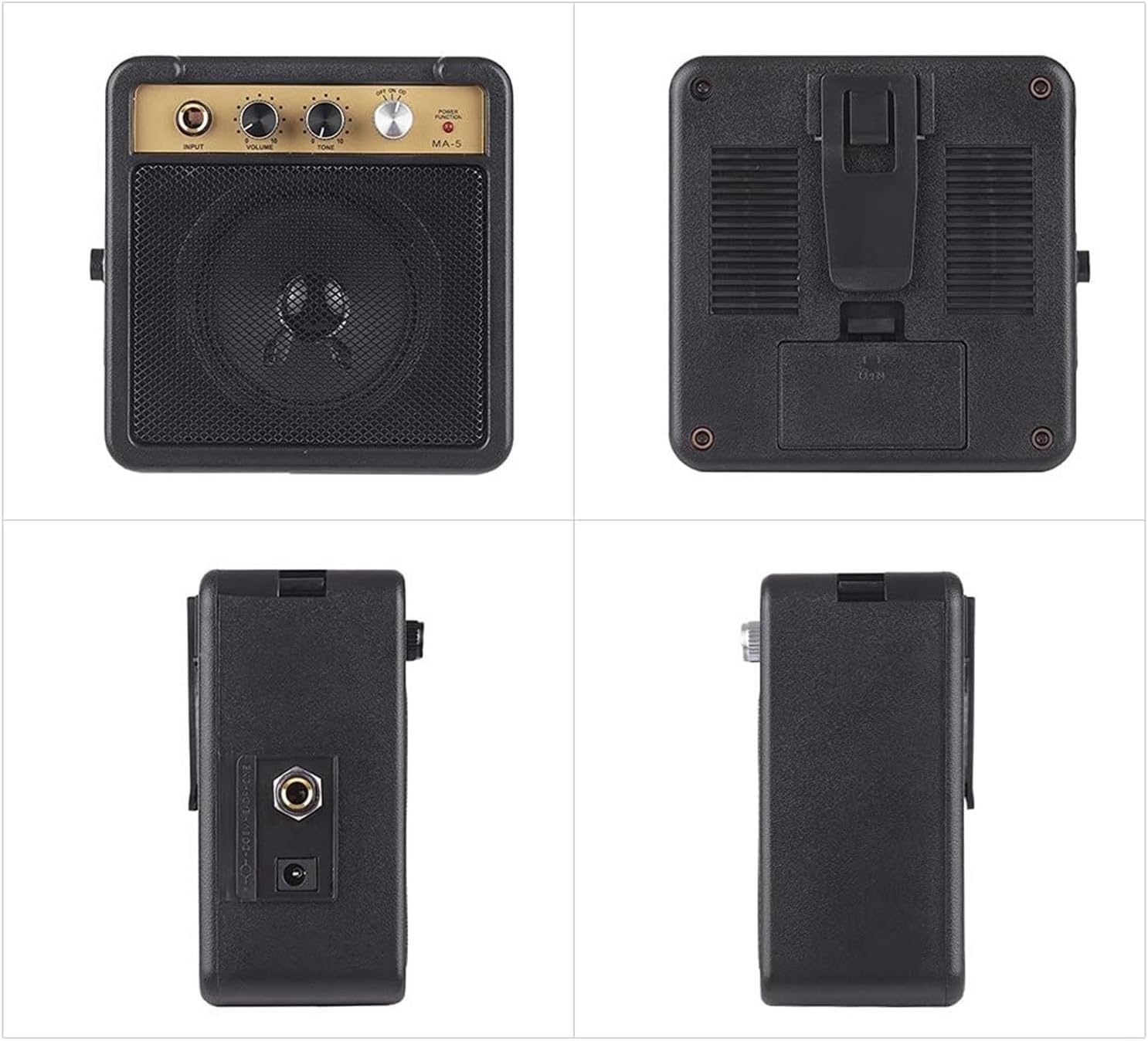 5W Mini Guitar Amplifier – Portable Practice Amp with Headphone Jack for Electric Guitar, Battery/AC Power (Quiet Practice)