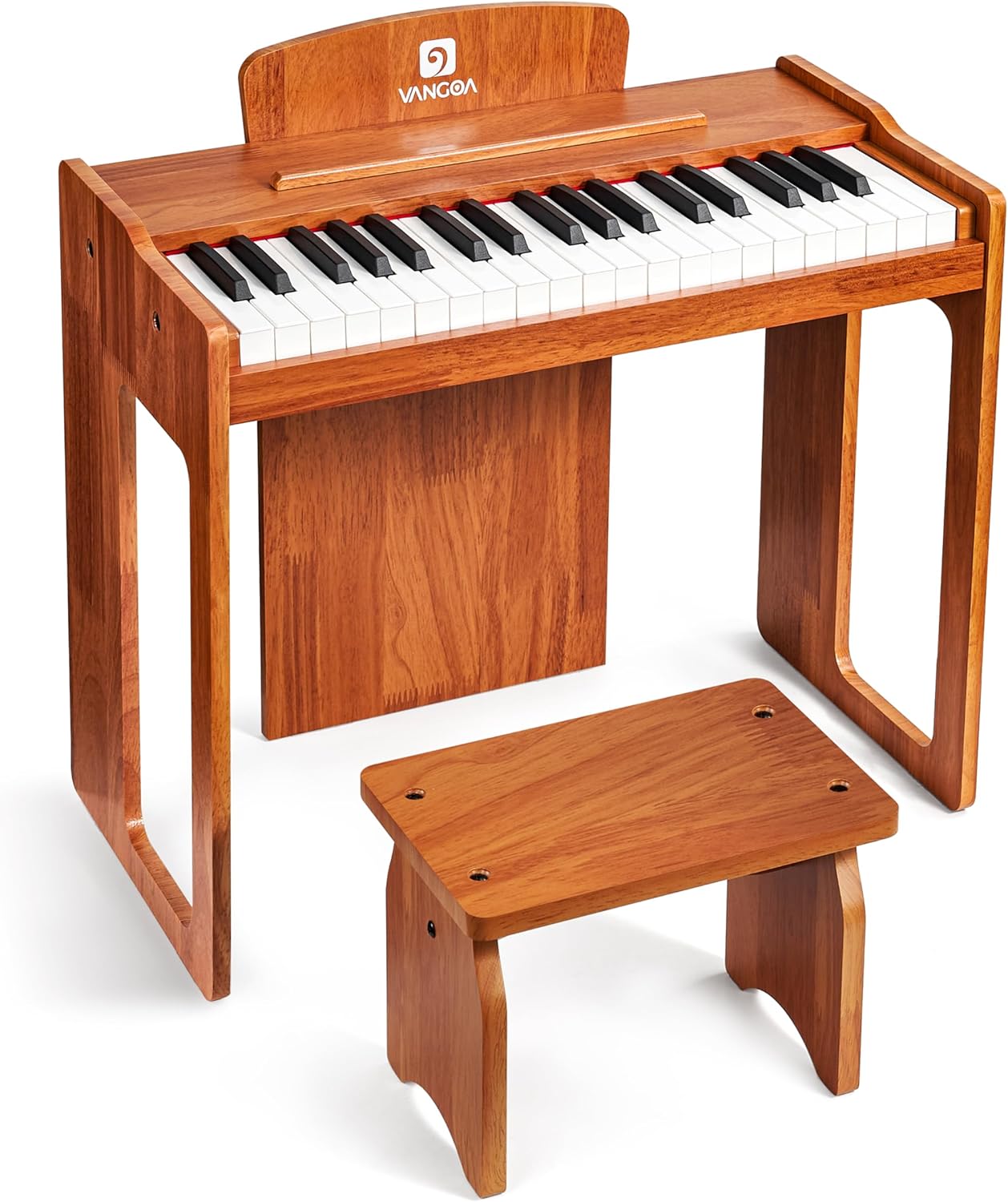 Vangoa VGK610 Piano Keyboard, 61 Mini Keys Portable Music Keyboard for Beginners Pink and Kids Piano Keyboard, 37 Keys Digital Piano for Kids