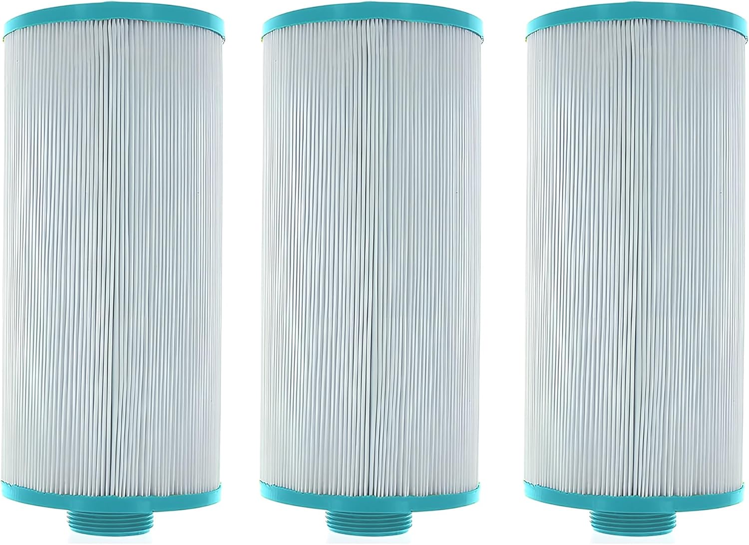 Hurricane 3 Pack Replacement Spa Filter Cartridge for Unicel 4CH-24, PGS25P4, Filbur FC-0131, After Hours Spas, Nemco Spas, Threaded 25