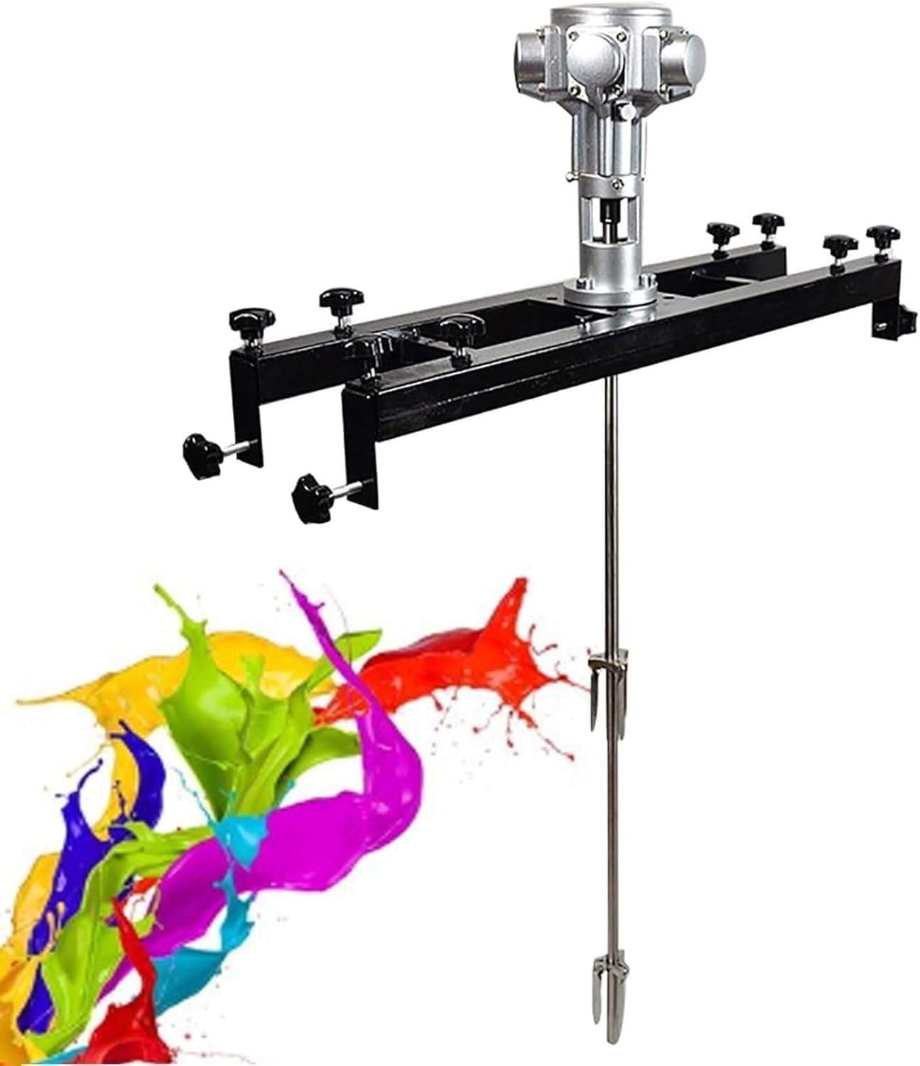 5 Cylinder Pneumatic Agitator, 3/4HP Air Mixer for IBC Tank, Paint Stirring Machine for Ink, Dye, Chemicals