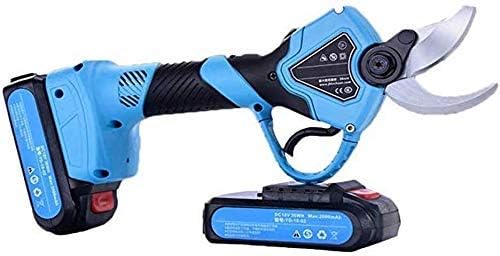Professional Electric Pruning Shears Professional Cordless Electric Pruning Shears 2 Pieces of Spare Rechargeable 2ah Lithium Battery Pruning Shears Cutting Diameter 30mm