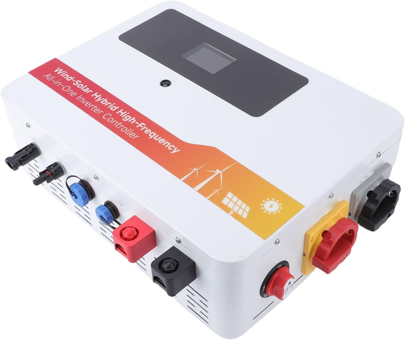 WALFRONT Wind Solar Hybrid Charge Controller Dual MPPT Compatible with Multiple Batteries for Off Grid and Microgrids Real Time Tracking 12V 24V 48V System