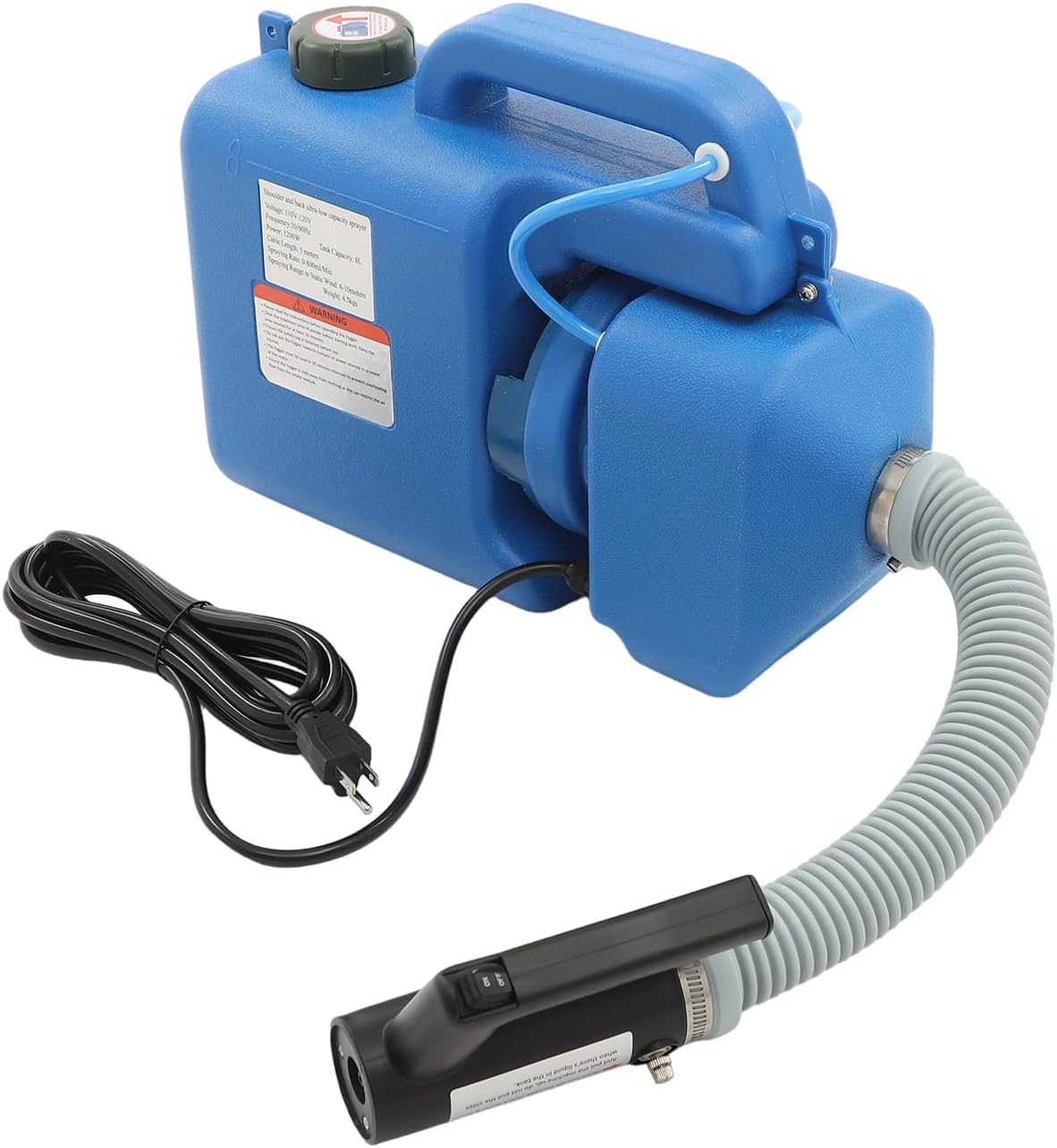 8L Electric ULV Fogger Machine - 1200W Portable Fogger Sprayer Machine for Home Indoor & Outdoor - Electric Atomizer Sprayer for Disinfection, Pest Control