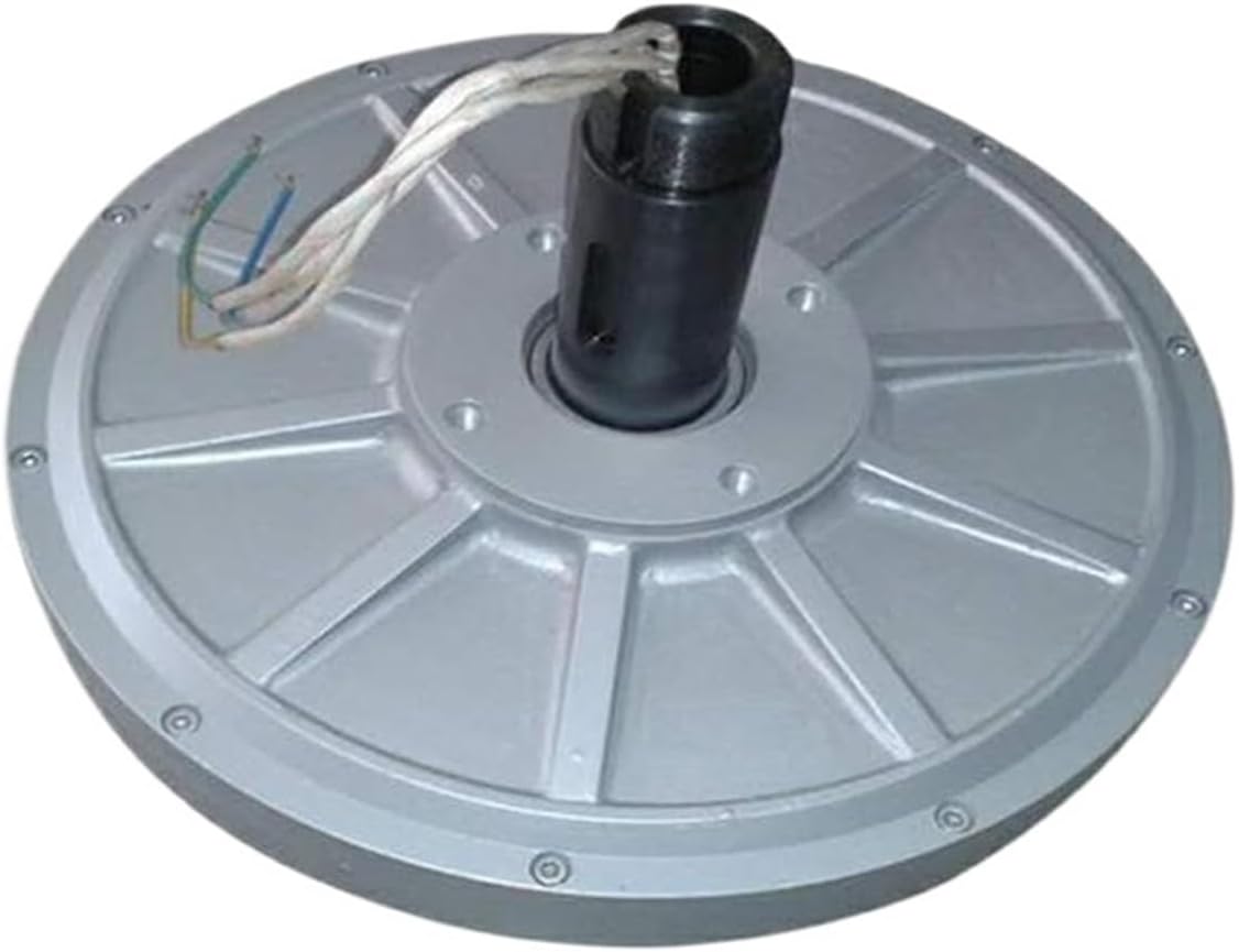 Windmill Generator, 500W Wind Generator 12V 24V 48 96VAC 300RPM Coreless Permanent Magnet Generator Three Phase Low Wind Speed Starting Wind Turbine (Color : 48VAC, Size : 500W), 32223131185