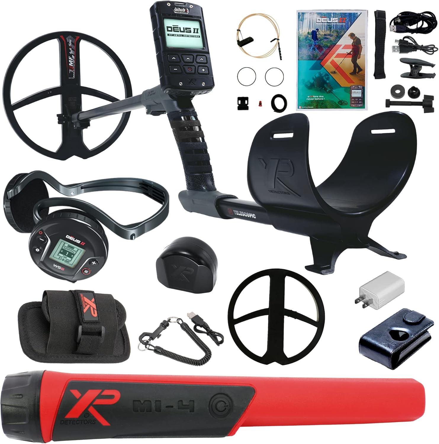 XP Deus II Fast Multi Frequency Metal Detector with 11