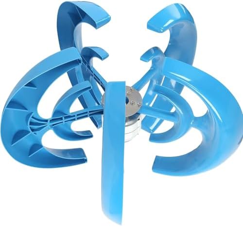 2000W Vertical Wind Turbine Generator Kit - High-Efficiency 12V Wind Energy System for Home Power, Eco-Friendly Renewable Energy Solution, Black Wind Generator Equipment